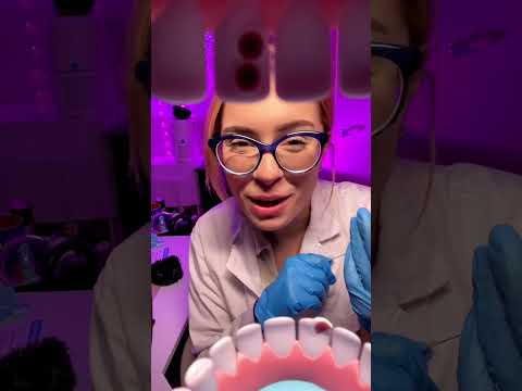 ASMR DENTIST BUT U HAVE CAVITIES 🦷🙀 #shorts #shortsviral #shortsvideo #asmr #shortsfeed #dentist