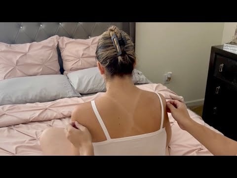 ASMR - Comforting Back Scratching on Bed