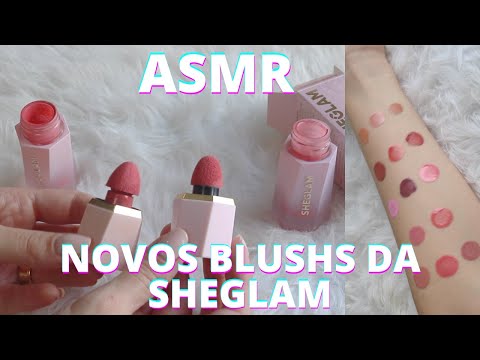 ASMR NOVOS BLUSHS SHEGLAM  - Bruna Harmel ASMR