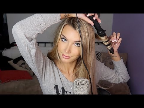 ASMR Curling My Hair ♡