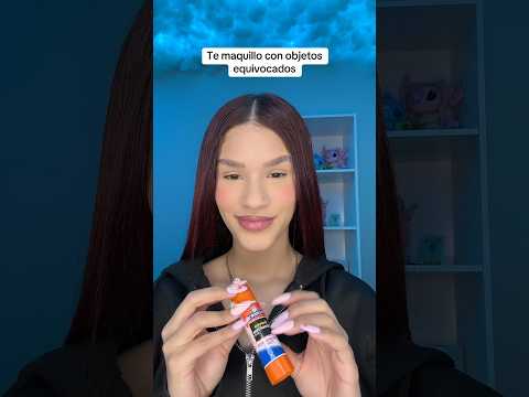 ASMR Sonidos de lluvia de fondo 🌧️ Te maquillo con objetos equivocados 💄 #asmrmakeup #asmrrain