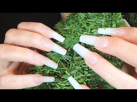 ASMR 18 Green Triggers | No Talking After Intro | Extra Long Nails