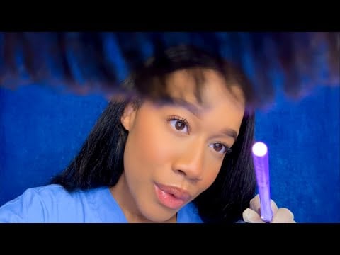 ASMR Getting Something Out Of Your Eye (But Your Eye is Infected) 👀🤏🏽 ASMR School Nurse Role-play