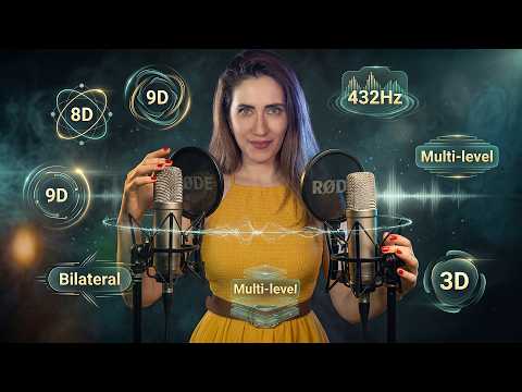 ASMR 432 hz, 3D,  MULTINIVEL, 8D, 9D Y BILATERAL! Tu Eliges | Asmr español | Asmr with Sasha