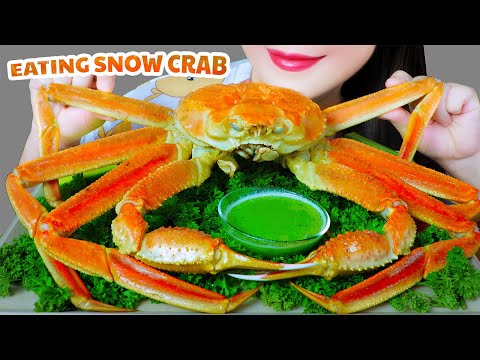 ASMR EATING WHOLE SNOW CRAB EATING SOUNDS | LINH-ASMR