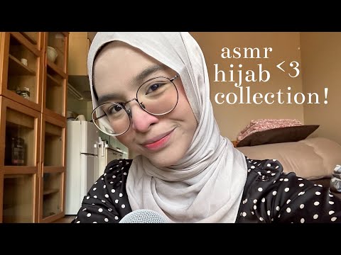 ASMR | fast fabric scratching triggers + soft spoken (hijab collection 🧕)