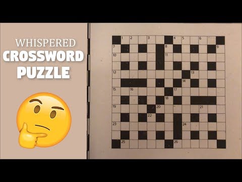 [ASMR] Crossword Puzzle (Whispered)