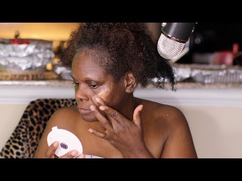 ASMR Hair /Skin Routine Chewing Gum Chit Chat