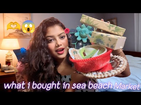ASMR | What I Bought In Sea Beach Market | 😱🫶
