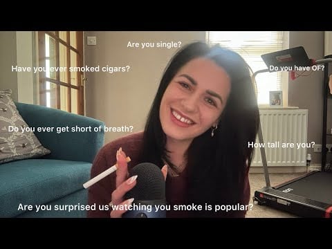 ASMR | Smoking & Answering Your Questions 💖 (Relaxing Whispers)