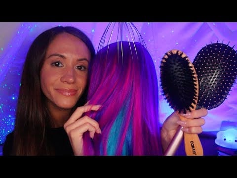 ASMR / Hair Play, Brushing, & Head Massage