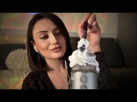 ASMR Mousse sur micro 💤 crépitements relaxants pour dormir 