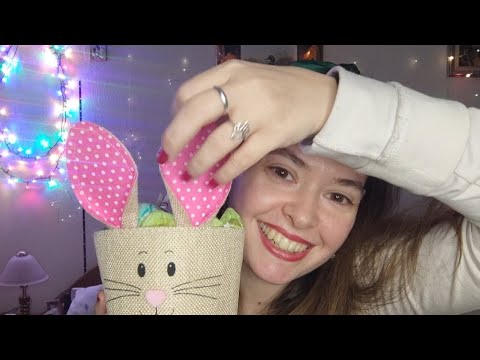 Asmr Happy Easter!!! 🐣🐰 (tapping, scratching, whispering) Egg cracking!!!