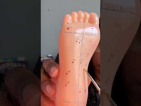 ASMR acupuncture doll foot massage #asmr