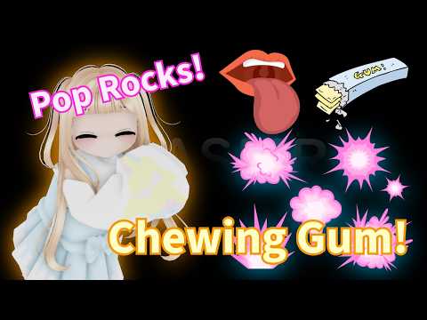 Roblox ASMR - Pop Rocks and Chewing Gum Mouth Sounds