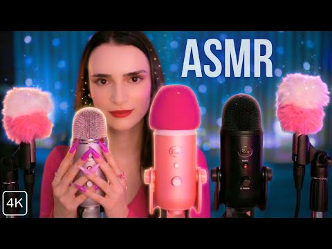 ASMR 5 MICS at the SAME Time 🔥 Mic Scratching with ULTRA LONG Nails for INSTANT Sleep 😴 No Talking