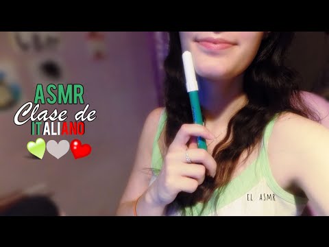 ♡ ASMR español ♡ CLASE DE ITALIANO (susurros relajantes)♥