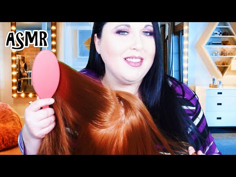 ASMR Brushing Your Hair Before Bed Roleplay (Hair Play, Scalp Scratching, Personal Attention)