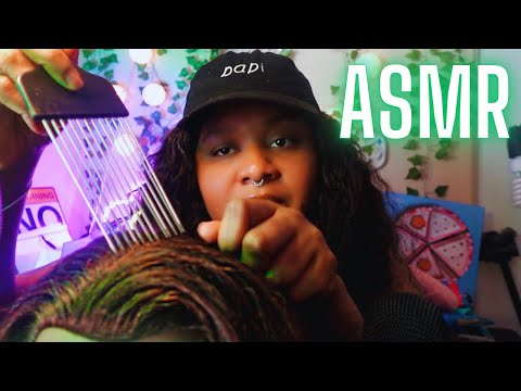 ASMR | Relaxing Scalp Lice Check & Hair Braiding | Asmr Cakex