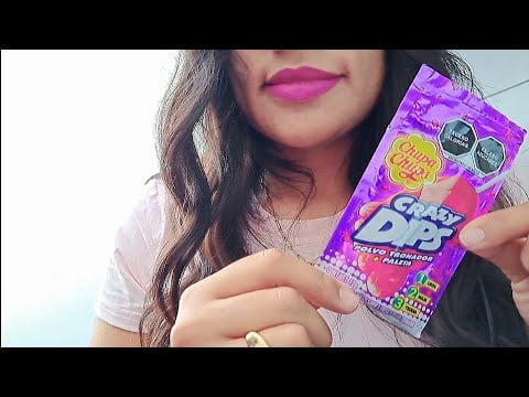 ASMR| probando Paleta CrazyDips 👣🍭|NoTalking🤐