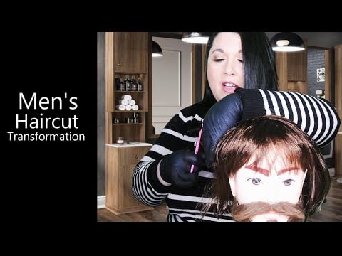 ASMR Relaxing Haircut Roleplay | Men's Haircut, Beard Trim, Gloves, Spray, Styling | Barber Shop RP