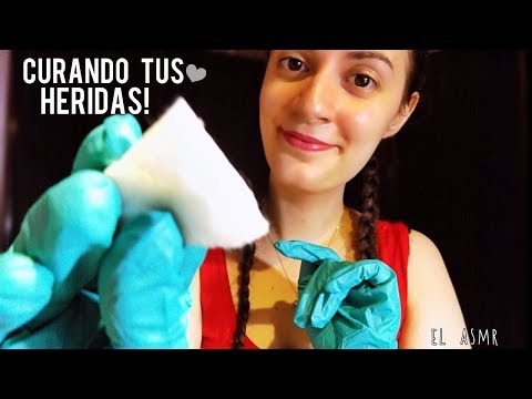 ♡ASMR español♡ CURANDO TUS HERIDAS♥ ENFERMERA EL *Roleplay*