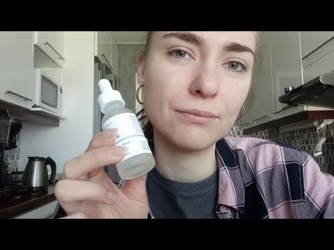 ASMR- Showing you my skin routine (close up whisper)