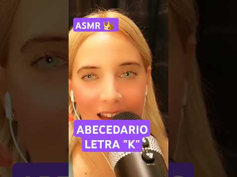 ASMR ABECEDARIO LETRA "K" #ASMR #asmr #asmrespañol #asmrargentina #relax #dormirbien #abecedario