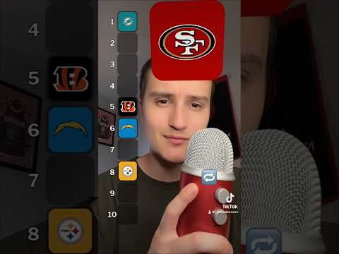 Blind Ranking NFL Football Teams ( ASMR ) #shorts #asmr #nfl