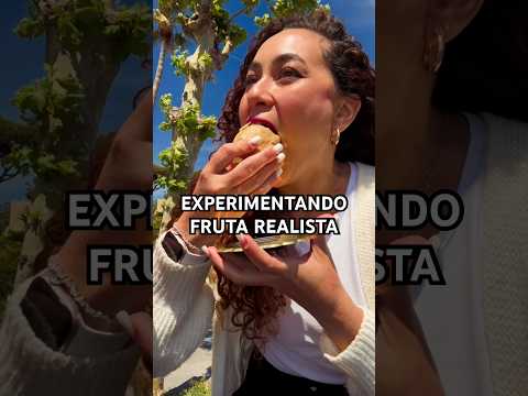 Experimentando frutas realistas #food #docesitalianos #frutarealista