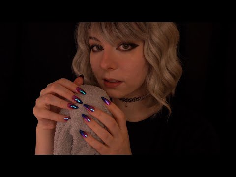 ASMR | 3h Towel Scratching & Unintelligible Whispering - cozy Deep Breathing for Sleep