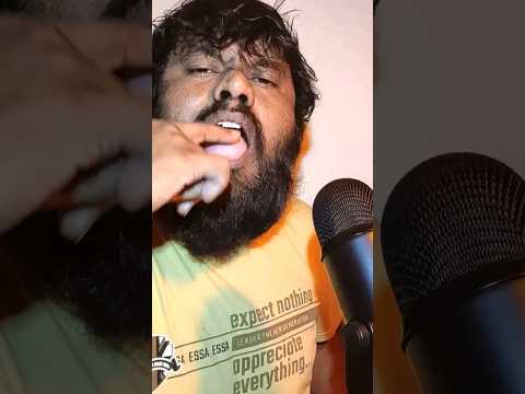 ASMR Mouth Sounds Spit Painting #shorts