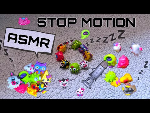 Stop Motion ASMR ~ Let My Toys Put You to Sleep 😴 Echoed Mouth Sounds, Trigger Words