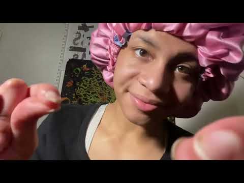 ASMR - Plucking, Head Massage, Screen Taps