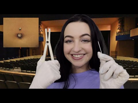 [ASMR] Piercing You In School Auditorium RP