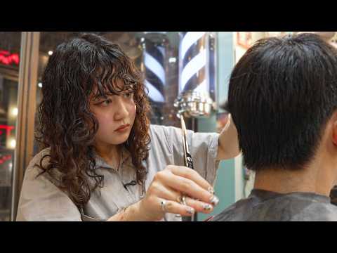 She is NOT Like Other Barbers! Haircut, Shampoo, Shave & Massage in Tokyo