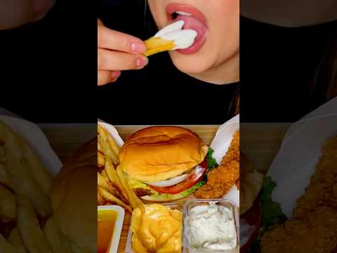 That crunch is WILD! #asmr #fries #wendys #food #shorts #mukbang