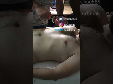 POST-SPORTS MASSAGE FOR CHEST, ARM AND ABDOMINAL AREA #satisfying #relaxing #asmr #shorts #massage