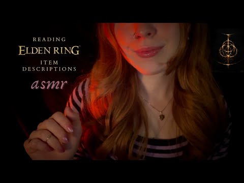 ASMR ☾ Reading Elden Ring Tools Item Descriptions for sleep (slow whisper reading)