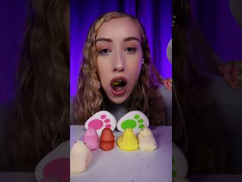 Fluffy little sounds just for you 🐥🍭💗✨#asmr #peeps #PeepsASMR #asmrsounds  #asmrvideo #asmreating