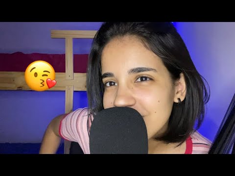 asmr 100 kisses! 💋 100 beijinhos pra te fazer dormir! (intense sounds)