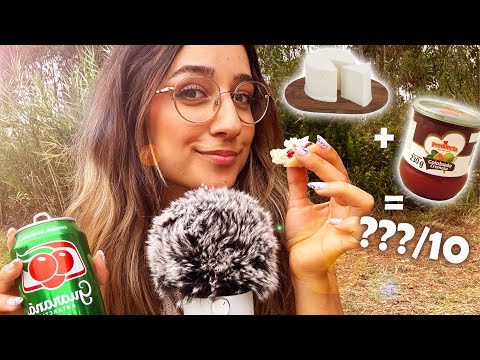 ASMR Português/ Portugal | Provando Comida do Brasil: Goiabada + Queijo 👀 (Fiz Certo Desta Vez??) 🤭