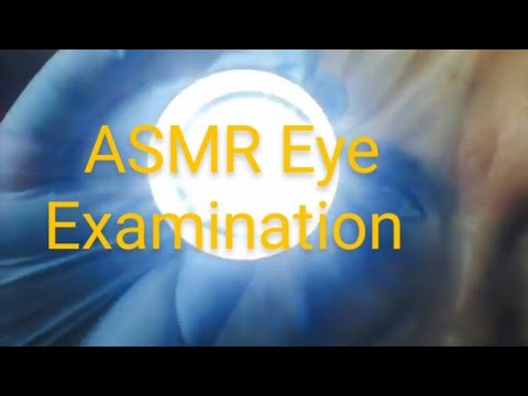 ASMR EYE EXAMINATION/rubber gloves/mask