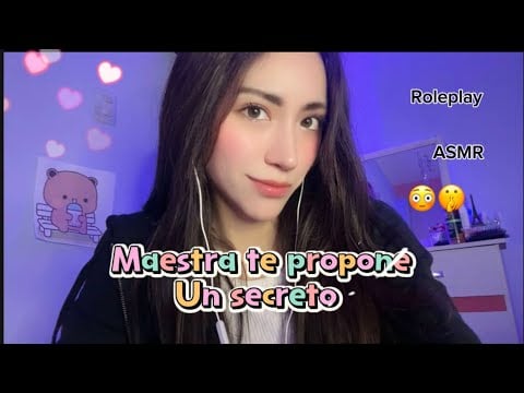 Maestra te propone 😳salir juntos a escondidas ROLEPLAY-ASMR