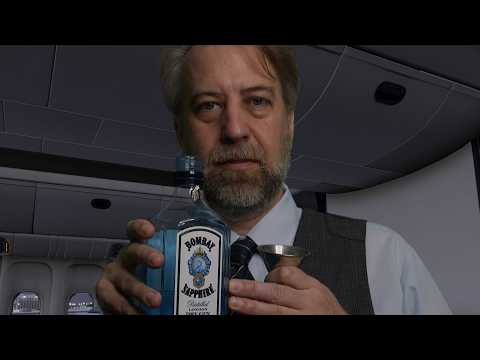 ASMR First Class Flight Attendant and Pilot - London to Hong Kong (but it's 1998!) roleplay