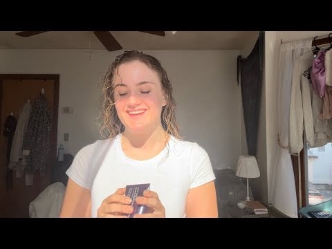 asmr curly hair routine (wash day whispers ✨)