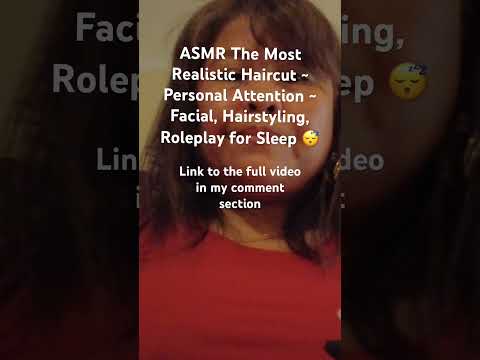 #asmr #haircut #roleplay #hairstyling #personalattention #facial #facemassage #tingles #fyp