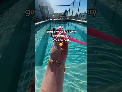 did I guess your battery percentage? asmr game #asmr #relaxandplay #asmrgames #poolas