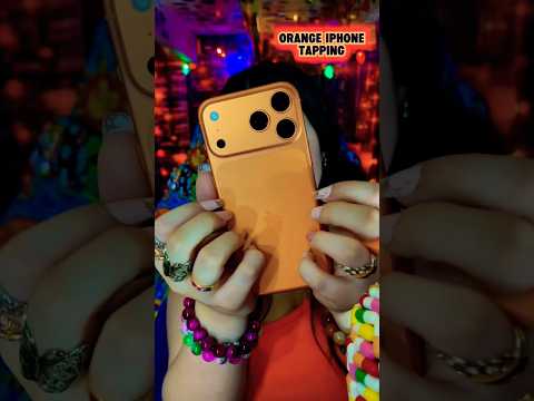 ASMR Orange iPhone tapping sounds🍊 Which phone do you have?