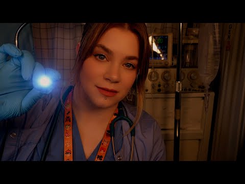 ASMR Hospital Night Nurse Full Body & Cranial Nerve Exam | Medical Roleplay